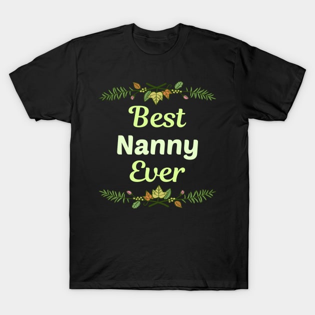 Family Leaf Nanny T-Shirt by blakelan128